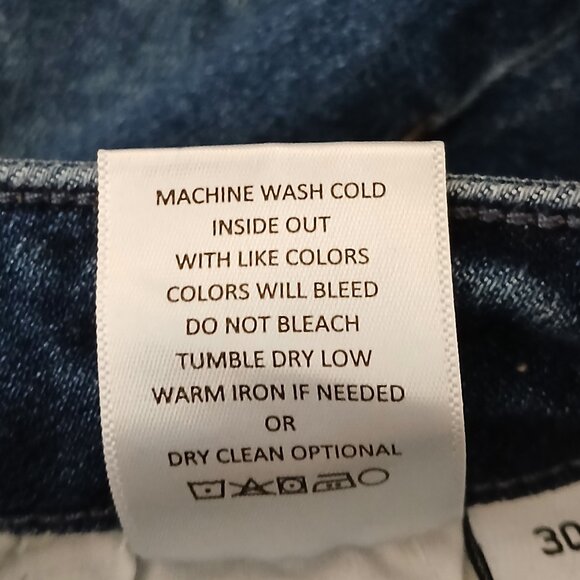 Zenana Jeans Size 30 Charlotte High Rise Mom Distressed Blue Denim Stretch - Picture 9 of 9